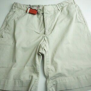 Isaia Napoli Sportivo Tinto Cotton Blend Khaki Brown Shorts 52R BRAND NEW